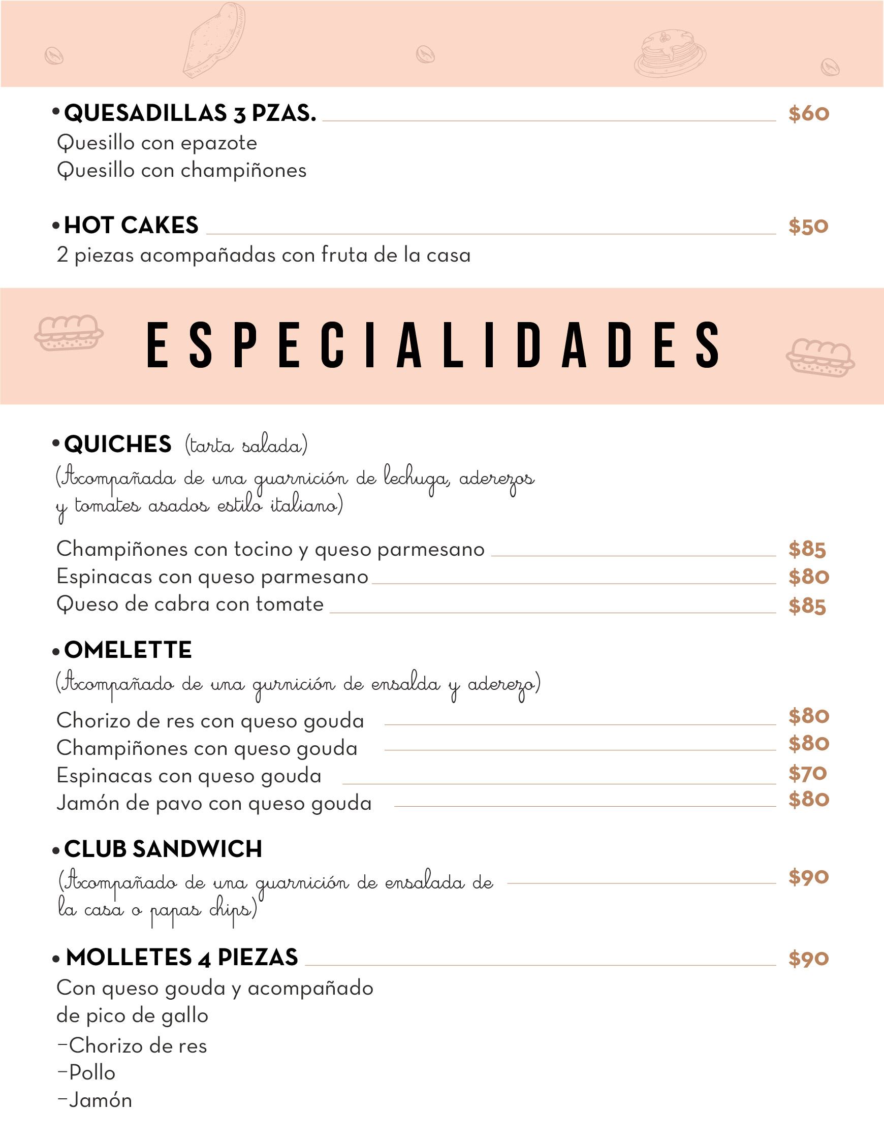 Carta de Cereza Repostería Fina — página 4